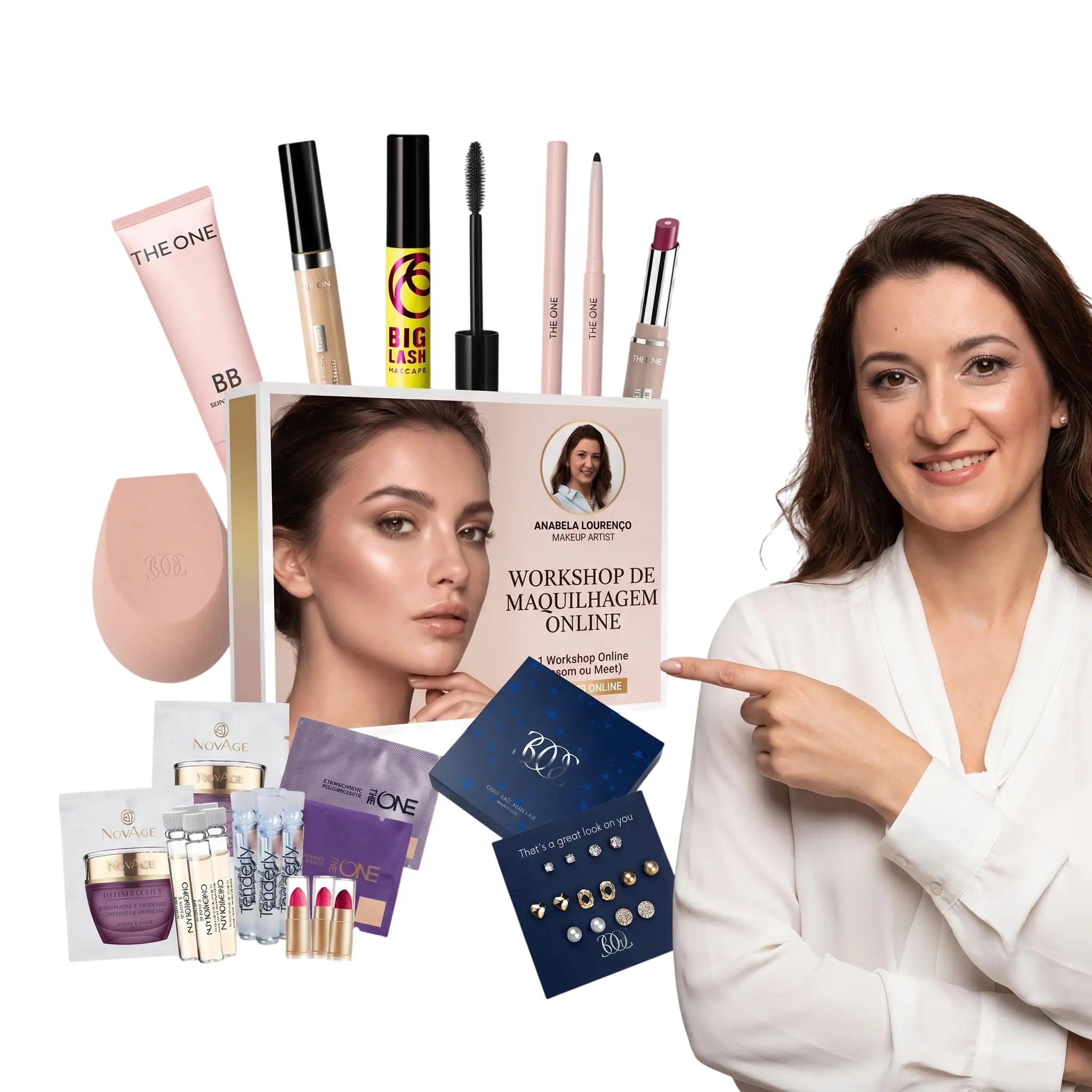 Kit de Maquilhagem Profissional Oriflame — 6 produtos + 3 ofertas
